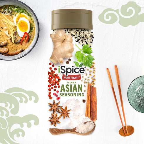 iSpice - ASIAN SEASONING World Flavor Super Spice Blend | All Natural | Ready to use as is | No preparation is necessary 7.41 oz (210g)...