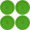 Pyrex 7202-PC 1-Cup Lawn Green Food Storage Replacement Lid (4-Pack) - Made in USA...
