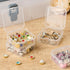 Small Bead Organizers with Handle, 24 Pcs Plastic Storage Cases, Mini Clear Craft Containers with Hinged Lid and Label Small Parts Storage Boxes f...