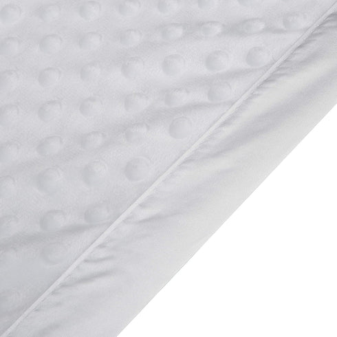 Pro Goleem Baby Soft Minky Dot Blanket with Silky Satin Backing Baby Gifts for Boys and Girls (White, 30’’ x 40’’)...
