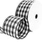Wired Black and White Gingham Plaid Ribbon 2-1/2" x 25 Yards Black Checker Ribbon for Gift Wrapping, Crafts, and Decorations...