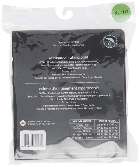 Kushies Baby Waterproof Training Pant (38-44 Pounds), Doodle White Hearts, X-Large...