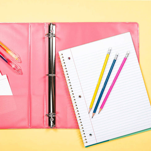 Yoobi | 1 Inch Binder, Popsicle | Holds Up to 275 Sheets | 3-Ring D-Ring Binder | PVC Free, FSC Certified | 11.5” x 1” x 10.5”...