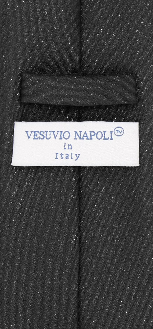 Vesuvio Napoli Solid Metallic Color NeckTie Handkerchief Matching Neck Tie Set...