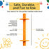 Hollow Teething Tubes - Baby Teething Toys for Babies 0-6 Months, Teething Toys for Babies 6-12 Months - Baby Teether, Teething Straws, Teething S...