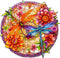 Wooden Puzzles for Adults, Dragonflies family Wooden Jigsaw Puzzles for Adults, Wood Puzzles Adult, Unique Animal Shape Wood Cut Puzzles for Famil...