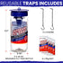 2 Reusable Fly Traps Outdoor Fly Traps with 4 Natural Fly Magnet Bait Refill. Flies Trap Outdoor Reusable Fly Trap Jar Fly Trap Fly Catchers Outdo...