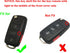Replacement Key Fob Shell Case fit for VW Volkswagen Jetta Passat Golf Beetle Rabbit GTI CC EOS 4 Buttons Keyless Entry Remote Key Housing with Un...