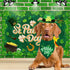 St Patrick's Day Dog Costume 3Pack Pet Clothe Leprechaun Top Hat Reversible Dog Bandana Dress for Meidum Dogs Cat Irish Festive Outfit Accessories...