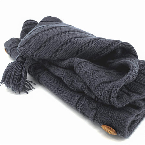XMWEALTHY Newborn Baby Wrap Swaddle Blanket Knit Sleeping Bag Receiving Blankets Stroller Wrap for Baby(Black Grey) (0-6 Month)...