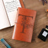 Initial Leather Travel Journal Monogrammed Notebook Appreciation Gifts Refillable Personalized Diary Writing Notepad for Women Graduation Birthday...