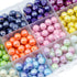 Bracelet Making Kit,Beads for Bracelets Adult 14 Colors 420pcs 8mm Glass Beads Bulk for Earring Necklace Jewelry Making Bead Supllies DIY...
