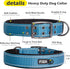 Fida Heavy Duty Dog Collar 1.5” Width, Ultra Soft Neoprene Padded, Adjustable Reflective Nylon Pet Collar with Two Metal Pin Belt Buckle for Extra...