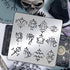 BENECREAT Zodiac Signs Themed Metal Stencil, Stainless Steel Drawing Stencil Template for Wood Burning, Wall Painting Crafts and Decorations, 6x6"...