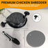 Chicken Shredder Tool Twist Large 10’’ - Meat Shredder with Tong and Silicone Mat - Anti-Slip Mat - Suitable for Pork Beef Chicken - Chicken Breas...