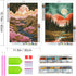 YOYA 2 Pack 5D Diamond Art Painting Kits, Diamond Painting Mountain Kits, Landscape Moon Diamond Art Kits for Adults, Abstract Scenery Paint with ...