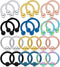 Kridzisw 14G Septum Nose Rings Eyebrow lip Rings Lobe Earrings Hoop 316L Surgical Steel Cartilage Helix Tragus Rook Daith Earrings Hoops Piercing ...