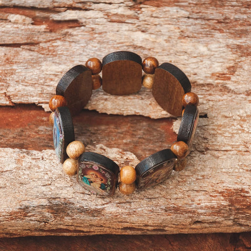Intercession™ Stretch Bracelet - Made in Brazil (Walnut - 7 in)...