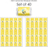 Big Dot of Happiness Honey Bee - Mini Candy Bar Wrapper Stickers - Baby Shower or Birthday Party Small Favors - 40 Count...