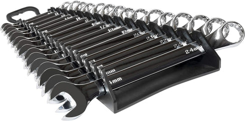Ernst Manufacturing 5189 15-Wrench Reverse Gripper Portable Wrench Organization - Durable Flexible Grip, Fits 1/4" to 1 1/8" & 6-20 mm, Black...