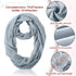 Handepo 6 Pcs Women Soft Lightweight Infinity Scarf Solid Color Loop Scarf Winter Neck Scarf for Women Girls, 6 Colors...