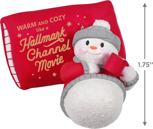 Hallmark Keepsake Ornament 2020, Hallmark Channel Warm & Cozy Christmas Snowman (1599QGO6171)...