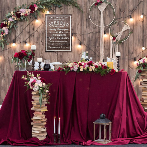 Jetec Open Bar Wedding Sign Wedding Party Funny Wood Bar Sign for Your Reception Party Hanging Wooden Rustic Farmhouse Decoration (Spelling Error ...