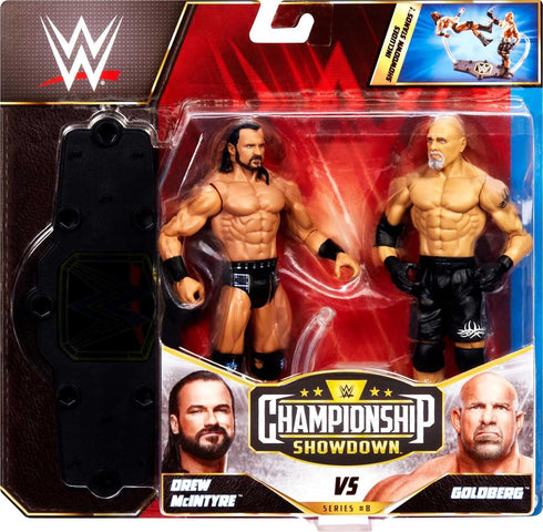 WWE Drew McIntyre vs Goldberg Championship Showdown 2-Pack 6-inch Action Figures Friday Night Smackdown Battle Pack for Ages 6 Years Old & Up...