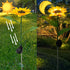 DAZZLE BRIGHT Sunflower Shape Solar LED Lights, 2 Pack Garden Waterproof Decorative with Stake for Outdoor Yard Pathway Outside Patio Lawn...