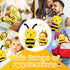 Jerify 6 Pieces Bee Plush Bee Stuffed Animal, Bees Plush with Yellow Toy, Cuddly Large Soft Bee Pillow 2 Sizes 7.87 Inches 4.72 Inches...