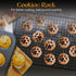 Baking Cooling Rack 2 Sets, Cookie Cooling Racks for Cooking, Baking, Roasting, Grilling, Drying, Oven Safe Wire Rack, 11" * 10" Small Squares Gri...