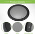 ACROPIX Universal 8" Car Speaker Grills Cover Mesh Round 8 Inch Audio Speaker Subwoofer Guard Protector Case with Mounting Screws Iron ABS Black -...