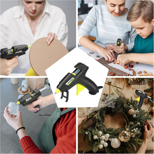 Mini Hot Glue Gun, Glue Gun and Sticks Set Mini Glue Gun with 30 Glue Sticks, Hot Glue Gun for School Office Crafts DIY Arts Quick Home Repairs...