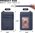 OIDERY Slim Minimalist Wallet Front Pocket RFID Blocking Card Holder Wallets for Men Women (Lichee Dark Blue)...
