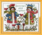 CaptainCrafts Cross Stitch Kits, Stamped Cross Stitch Kit Pre-printed Fabrics Embroidery Kit DIY Needlework Craft Kits Warm Gifts House Furniture ...