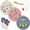 Maydear 3 Pack Embroidery Starter Kit with Pattern, Stamped Cross Stitch Kits for Beginners Adults with Embroidery Hoop and Instructions, Hand Emb...