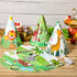 30 Pcs Animal Party Hats for Kids Safari Birthday Cone Hats Jungle Zoo Birthday Party Supplies Decorations for DIY Photo Props Toddlers Baby, Tige...