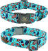 Elegant little tail Independence Day Dog Collar, Holiday Pet Collar with Bow Dog Durable Patriotic Dog Collars Pet Gift Adjustable Dog Collar for ...