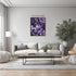 Posterizer 1 pcs-bright purple flowers-pretty soft aethetic-Floral & Botanical Art-Abstract & Modern Art-Decor for Home & Office- UNFRAMED Wall Ar...
