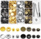 Alritz 17mm Leather Snap Fasteners Kit, 72 Set Metal Button Snaps Press Studs with 4 Setter Tools, 6 Color Leather Snaps for Clothes, Jackets, Jea...