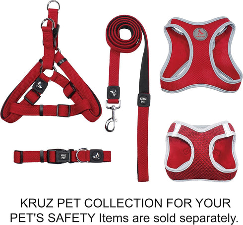 Kruz Original Heavy-Duty Adjustable Dog Collar - Ultra Soft Padding, Lifetime Durability, Comfortable Collar for Large, Medium, and Small Dog Bree...