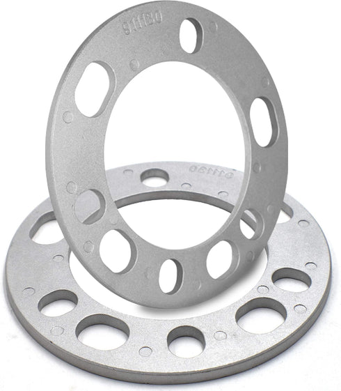 Wheel Accessories Parts Set of 2 Universal Wheel Spacers 6mm (1/4") Thickness Fit 5x135mm, 5x139.70mm (5x5.50), 6x139mm (6x5.50) Die Cast Wheel Sp...