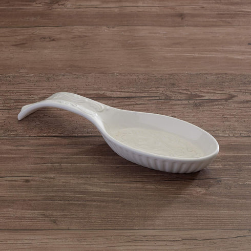 Mikasa Italian Countryside Spoon Rest, 10-Inch, White...
