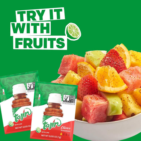 Tajin Clásico Chile Lime Seasoning To-Go Packets (Pack of 2)...