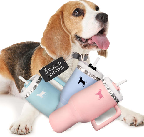 Pup Cup Tumbler Plush Dog Toy Cute, Funny, Squeaky Parody Gift (Pink Peach Dust)...