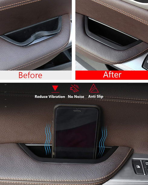 Jaronx Compatible with BMW X3 X4 Door Armrest Cover, Driver Side Door Handle Storage Compartment Container Storage Box Handle Cover(Compatible wit...