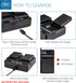BM Premium LP-E10, LPE10 USB Dual Rapid Battery Charger for Canon EOS Rebel T3, T5, T6, T7, Kiss X50, Kiss X70, EOS 1100D, EOS 1200D, EOS 1300D, E...