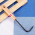 Bonsai Root Hook, 22cm Manganese Steel Single Claw Gardening Hook Root Pick Rake Bonsai Tool Handle Weeder with Comfortable Wooden Handle for Outd...