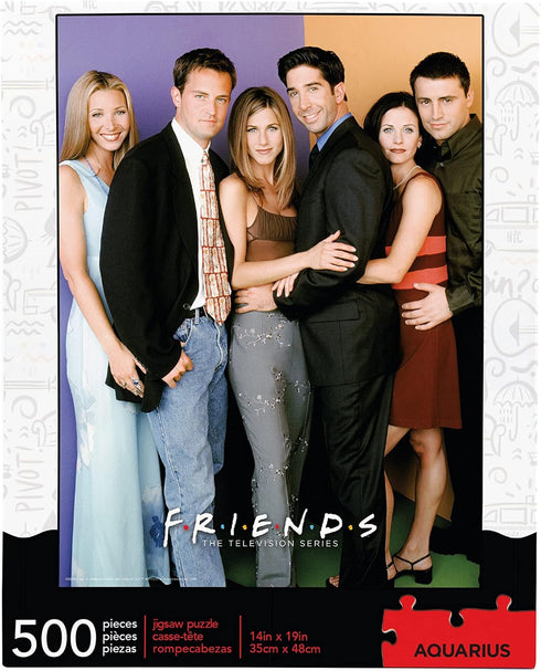AQUARIUS Friends Cast Puzzle (500 Piece Jigsaw Puzzle) - Officially Licensed Friends TV Show Merchandise & Collectibles - Glare Free - Precision F...