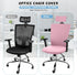 Lounsweer 3 Pieces Office Chair Cover Rolling Desk Chair Cover Gaming Chair Covers Stretch Washable Computer Chair Slipcovers for Swivel Chair Arm...